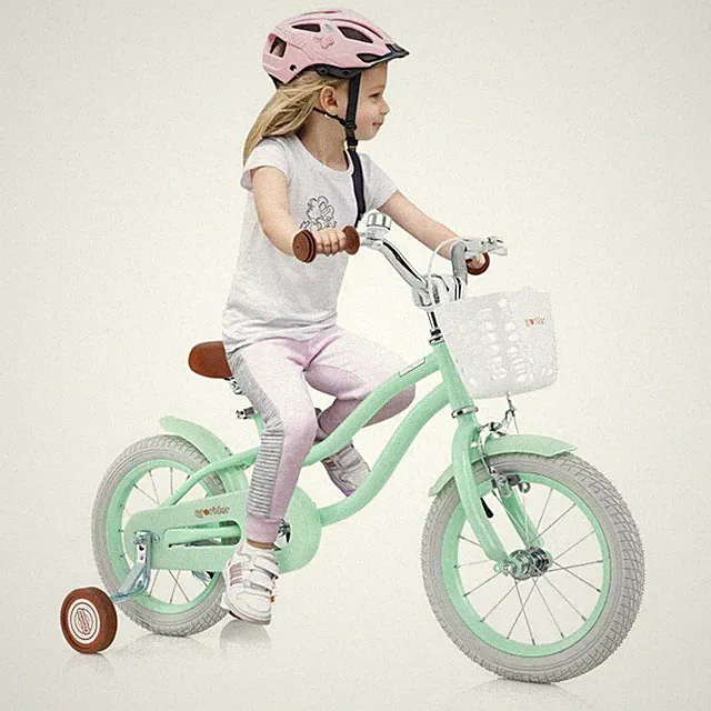 14'' Kids Bike Dual Brake System Height Adjustable Seat & Handlebar 3-8 Year Old