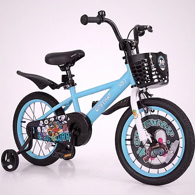 16 In. Kid'S Bike for 4-Years to 7-Years Old with Height-Adjustable Handlebar an