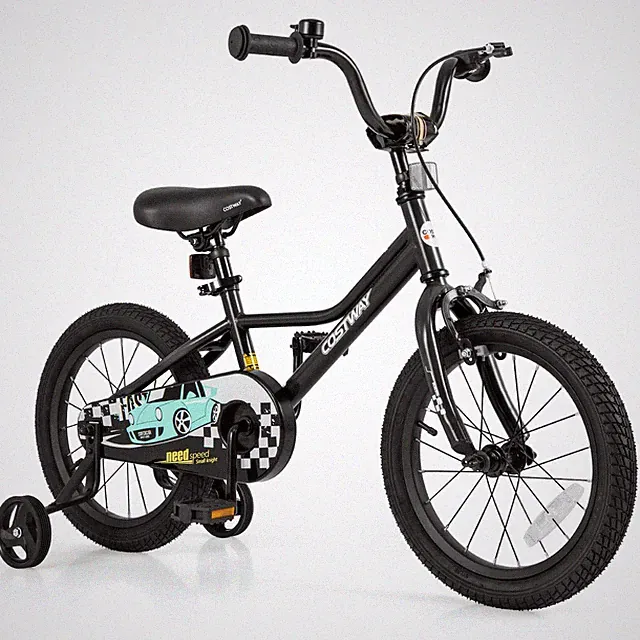 16 Inch Kids Training Bikew/ Removable Training Wheels Pneumatic Tires