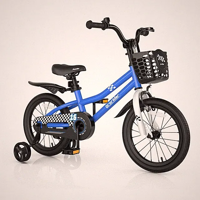 16" Kids Bike Toddler Bicycle Training Wheels w/ Adjustable Handlebar and Saddle