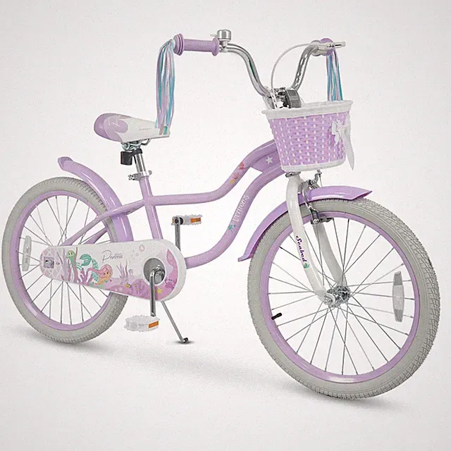 20” Girls Bike w/Removable Basket, Streamers, Hand Brake & Coaster Brake, Saddle