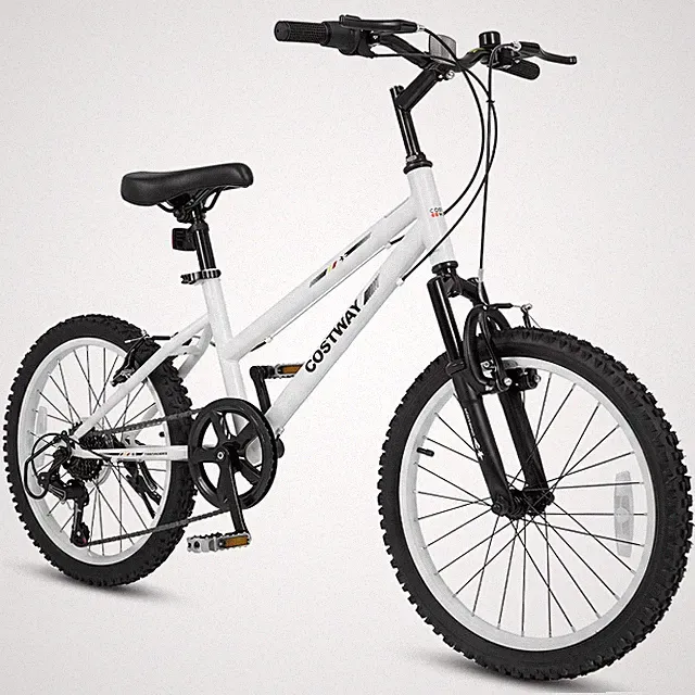 20” Kids Mountain Bike w/Adjustable Seat, Front Suspension Fork, Handbrakes