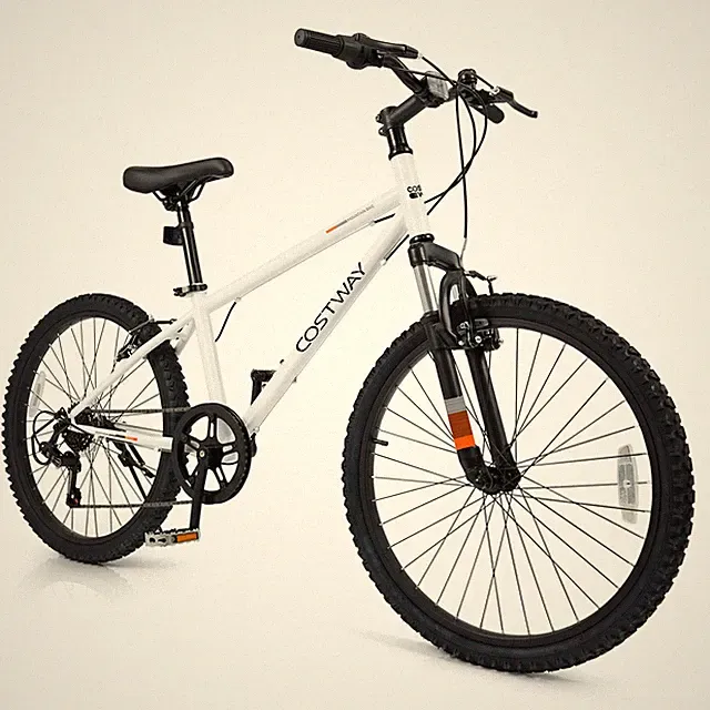 24 Inch Kids Mountain Bike for Boys Girls Aged 8+ Years Old w/ Suspension Fork
