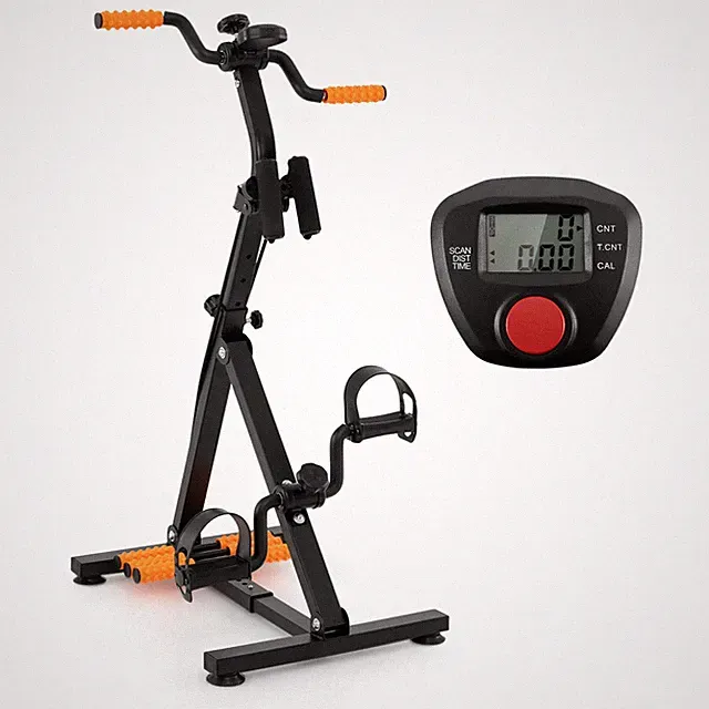Adjustable LCD Pedal Exercise Bike W/Massage Total Body Fitness Rehab Equipment