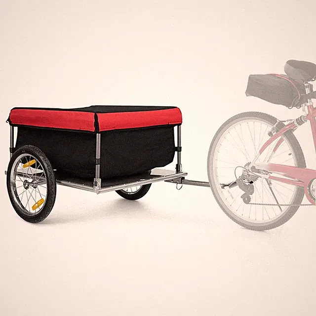 Bike Cargo Luggage Trailer w/ Folding Frame & Quick Release Wheels Outdoor