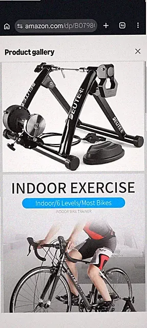Bike Trainer, Magnetic Stationary Stand for Indoor Exercise 26-29" & 700C Wheels