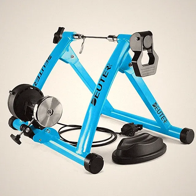 Bike Trainer Stand: Indoor Magnetic Bicycle Exercise, 26-29" & 700C Wheels, Quic