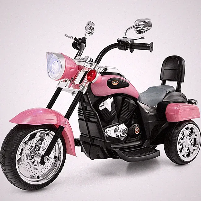 Costway 3-Wheel Kids Electric Motorcycle Ride-On Toy, 6V Battery, White