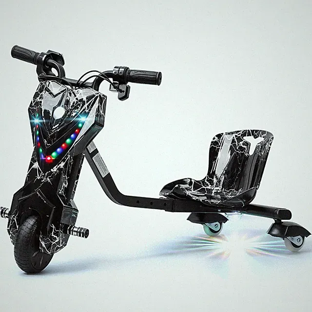 Drift Trike, Kid Ride on Tricycles, Big Wheel Drifting Tricycle for Ages 8+