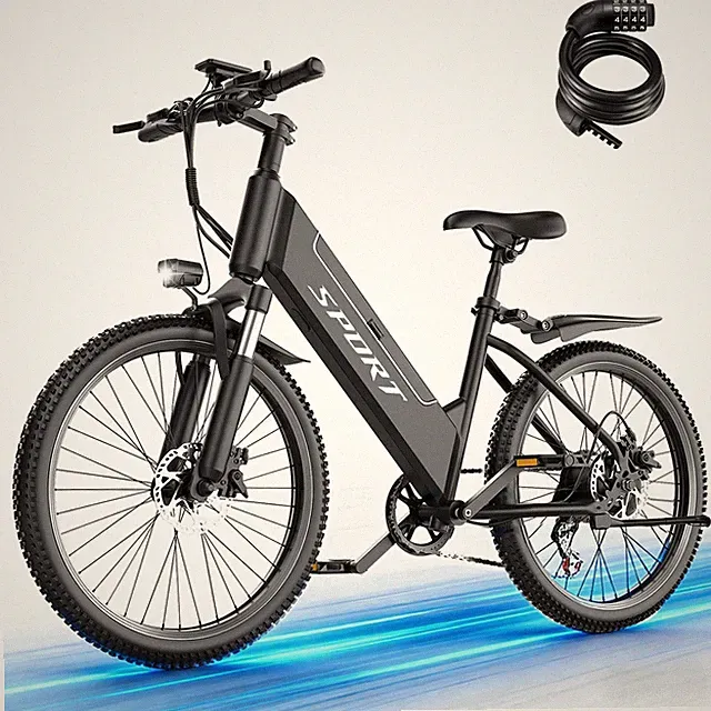 Electric Bike 1500W Mountain E bike 25 MPH 26" Tire City Bike for Teens Adults