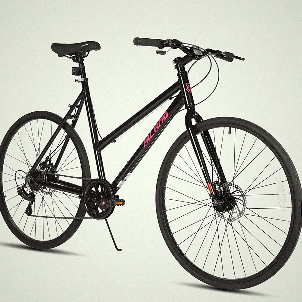 Hiland Commuter Road Bike - Lightweight Aluminum City Bicycle for Men & Women