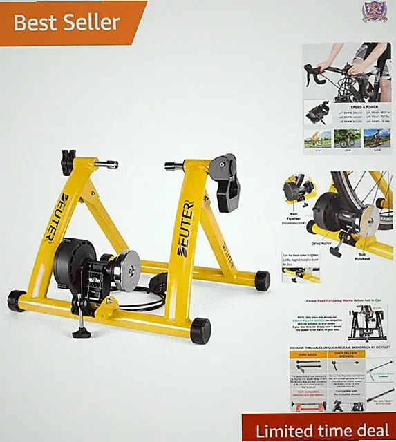 Magnetic Bike Trainer for 26-29 Inch Road Mountain Bikes Portable Exercise Stand