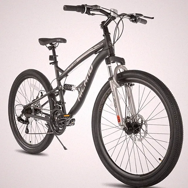 Mountain Bike 21 Speed 26 Inch Wheel Double Disc Brake Adult Bicycle Sturdy Neu