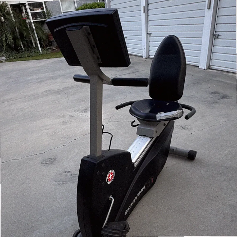 Schwinn Recumbent Exercise Bike Black Adjustable Seat LCD Display Home Use