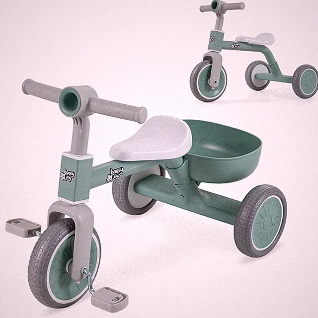 Toddler Tricycle,Kids Tricycle Auxiliary Balance Bike for 2-4 Year Old Boy&Girl